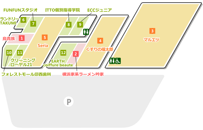 印西牧の原フロアマップ