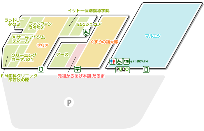 印西牧の原フロアマップ